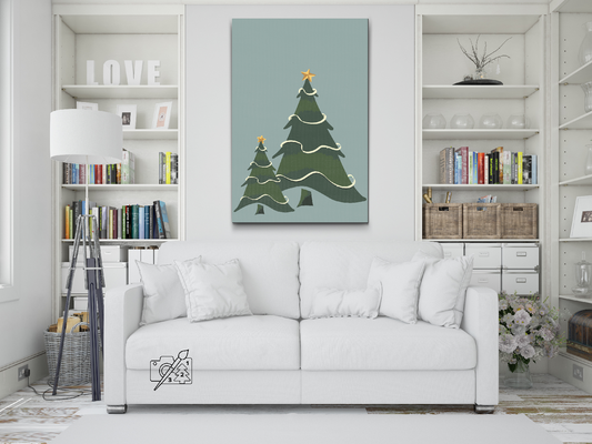 Paint by number - Juletræer