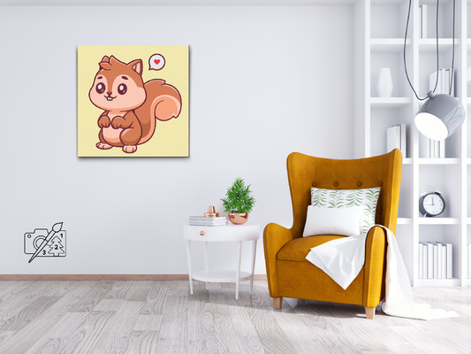 Paint by number - Lille egern