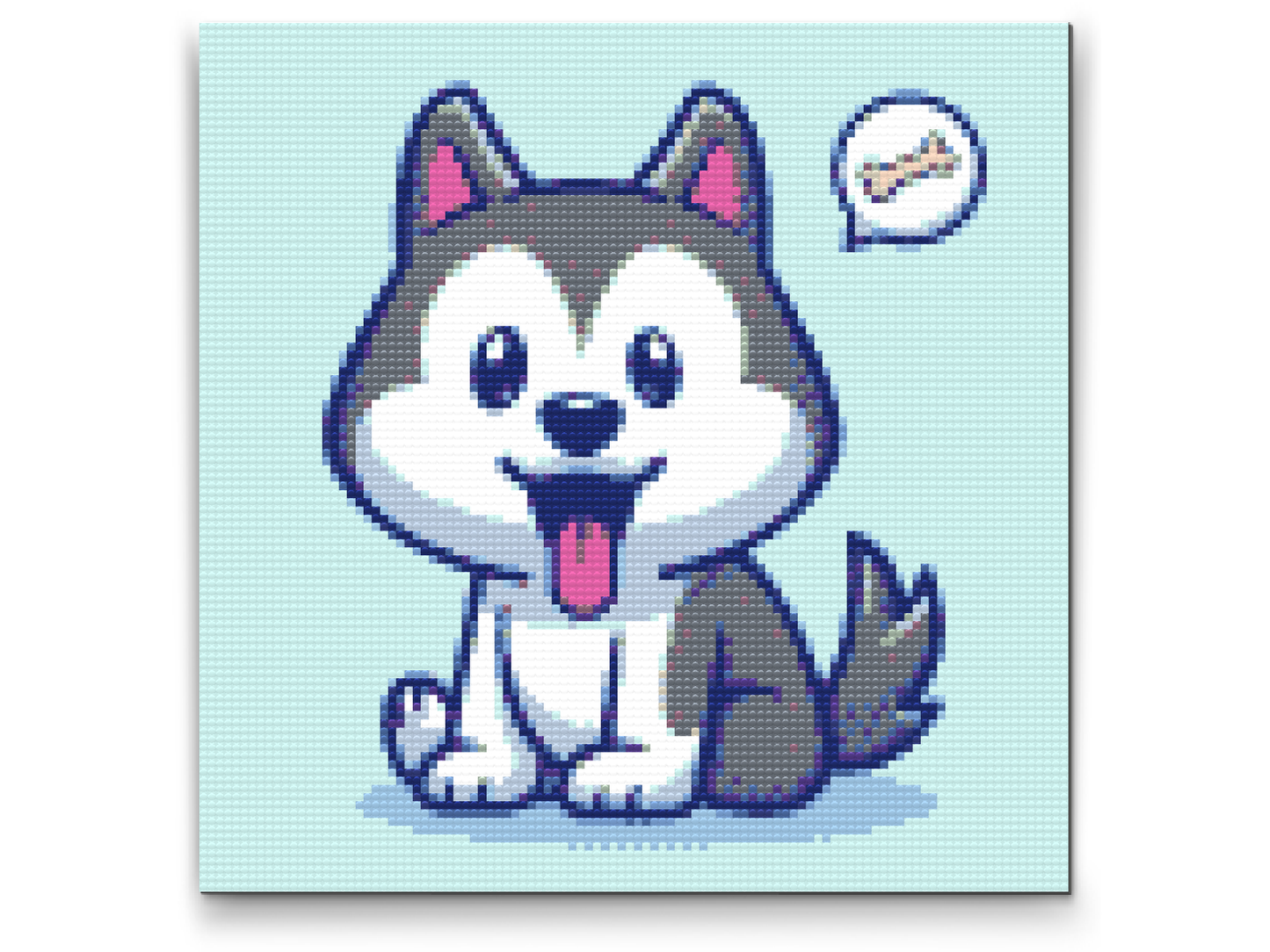 Diamond Paint - En lille husky