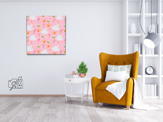 Paint by number - Svanebaggrund