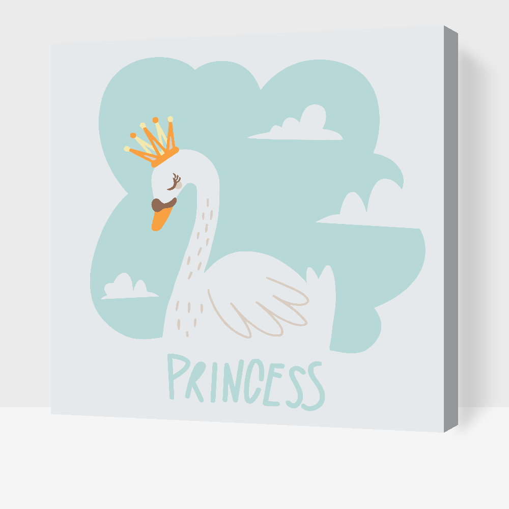 Paint by number - Svane, prinsesse