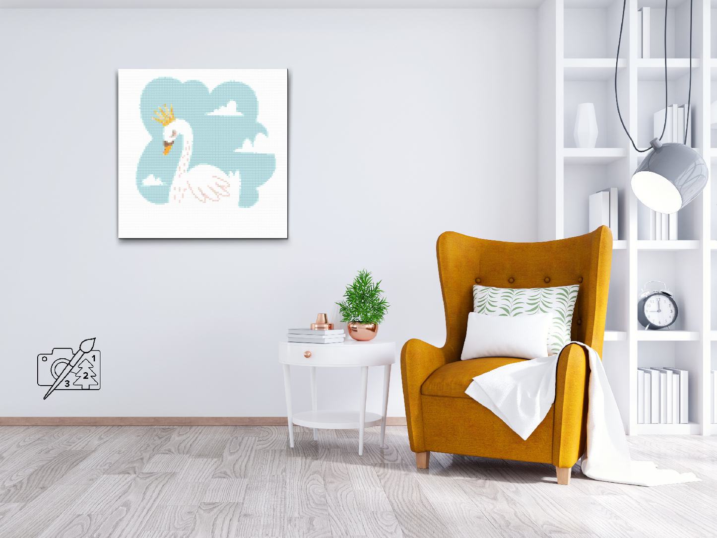 Diamond Paint - Svane, prinsesse