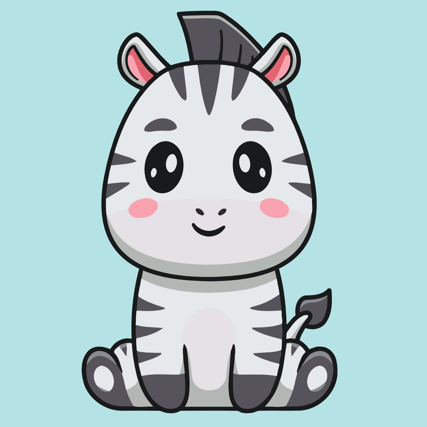 Paint by number - Lille zebra