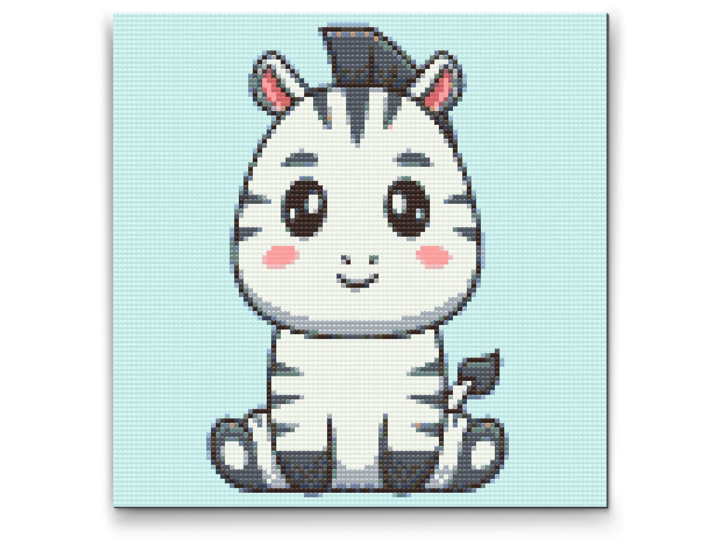 Diamond Paint - Lille zebra