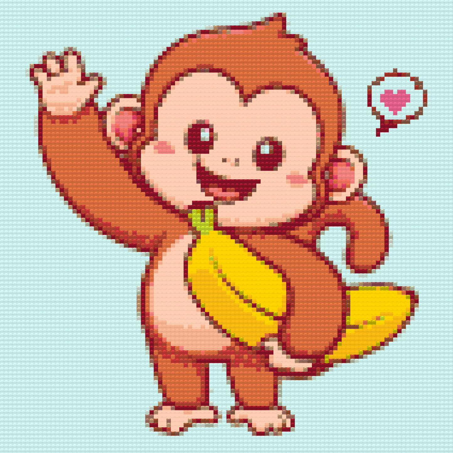Diamond Paint - Abe og en banan