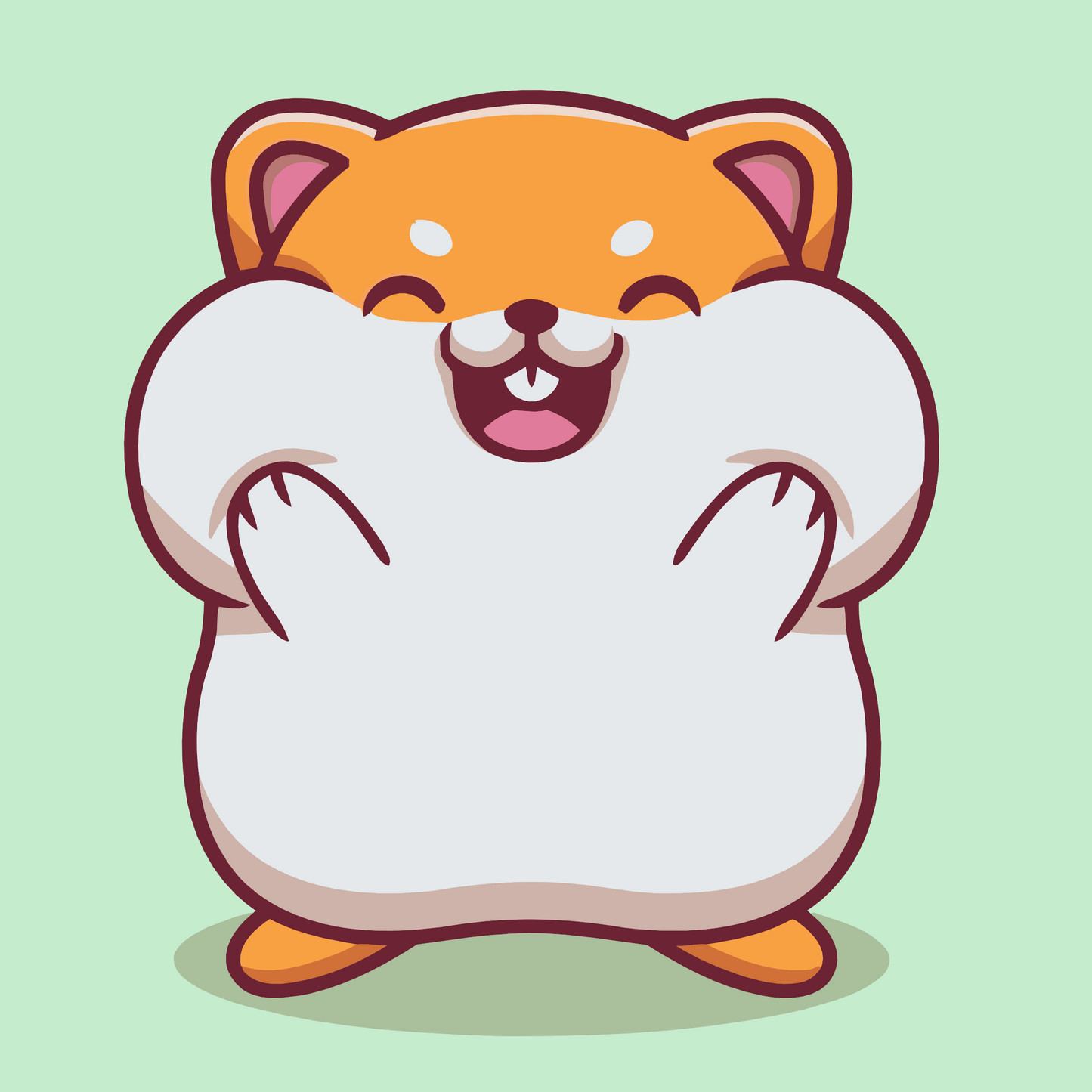 Paint by number - Hamster med proppede kinder