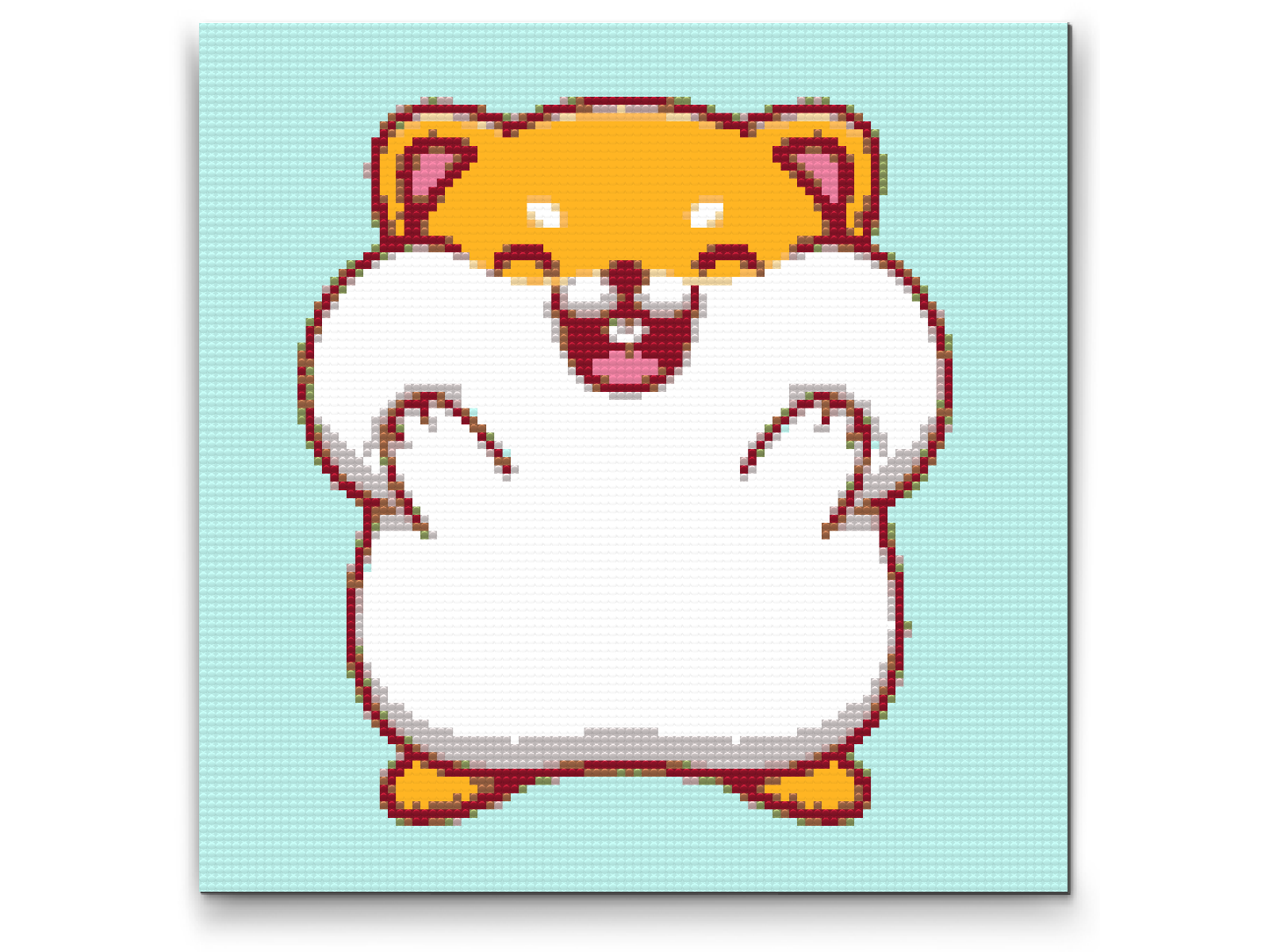Diamond Paint - Hamster med proppede kinder