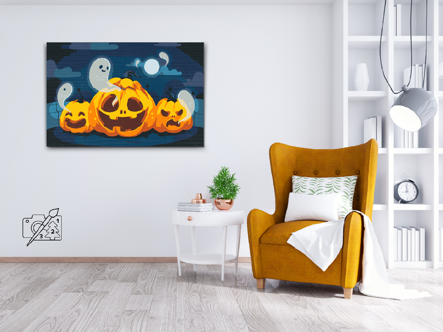 Paint by number - Græskar og spøgelser