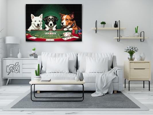 Diamond Paint - Doggy poker 2