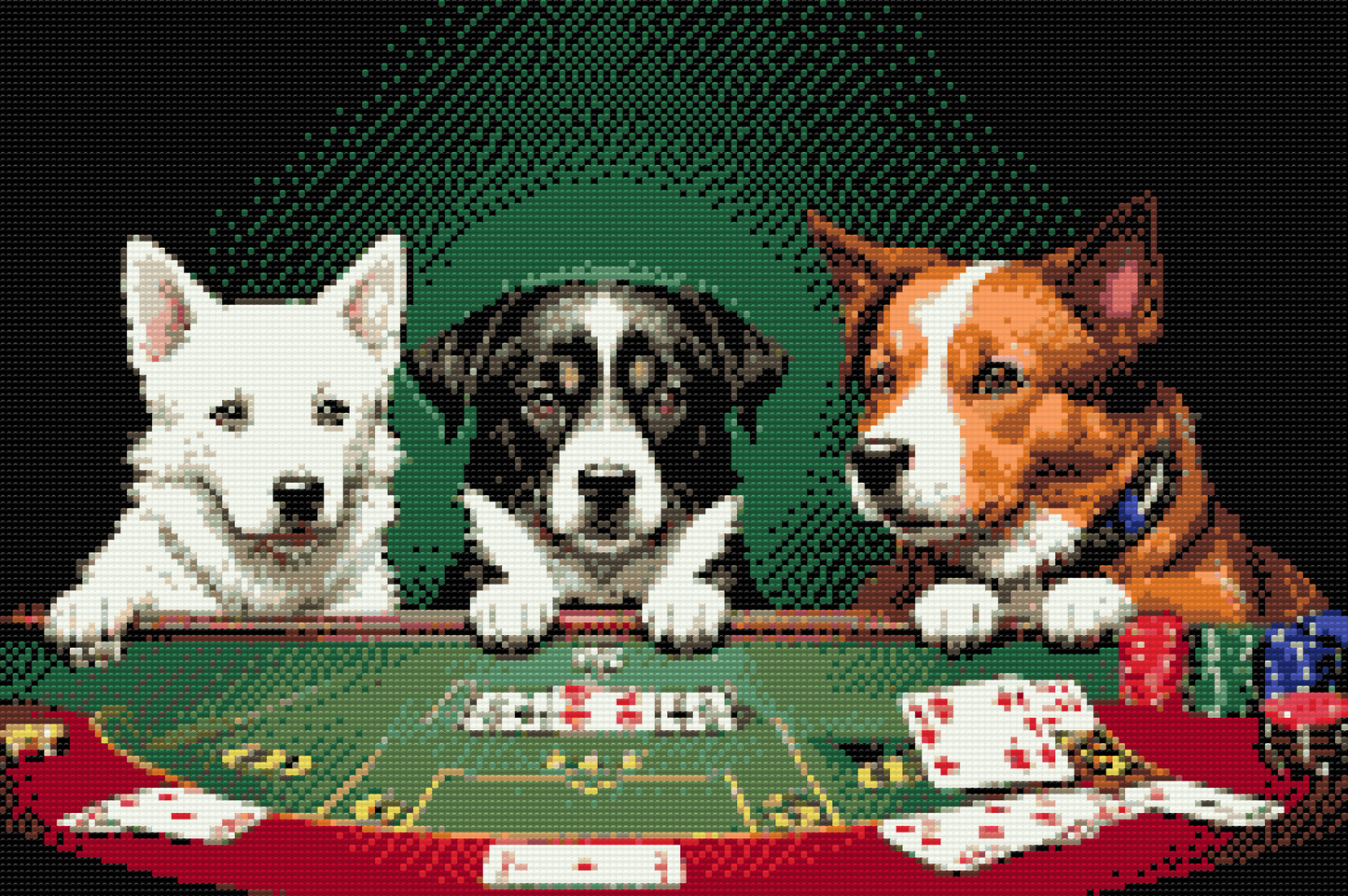 Diamond Paint - Doggy poker 2