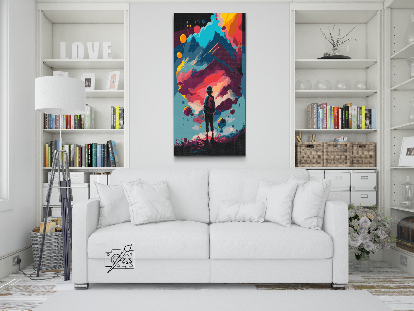 Paint by number - Flyvende ø