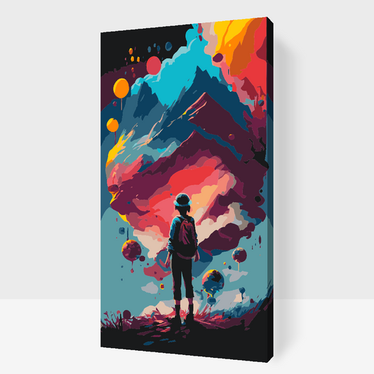 Paint by number - Flyvende ø