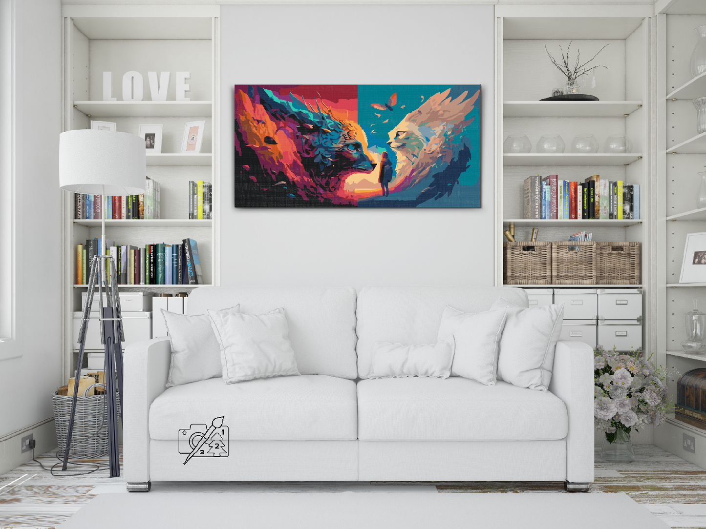 Paint by number - Mystiske katte