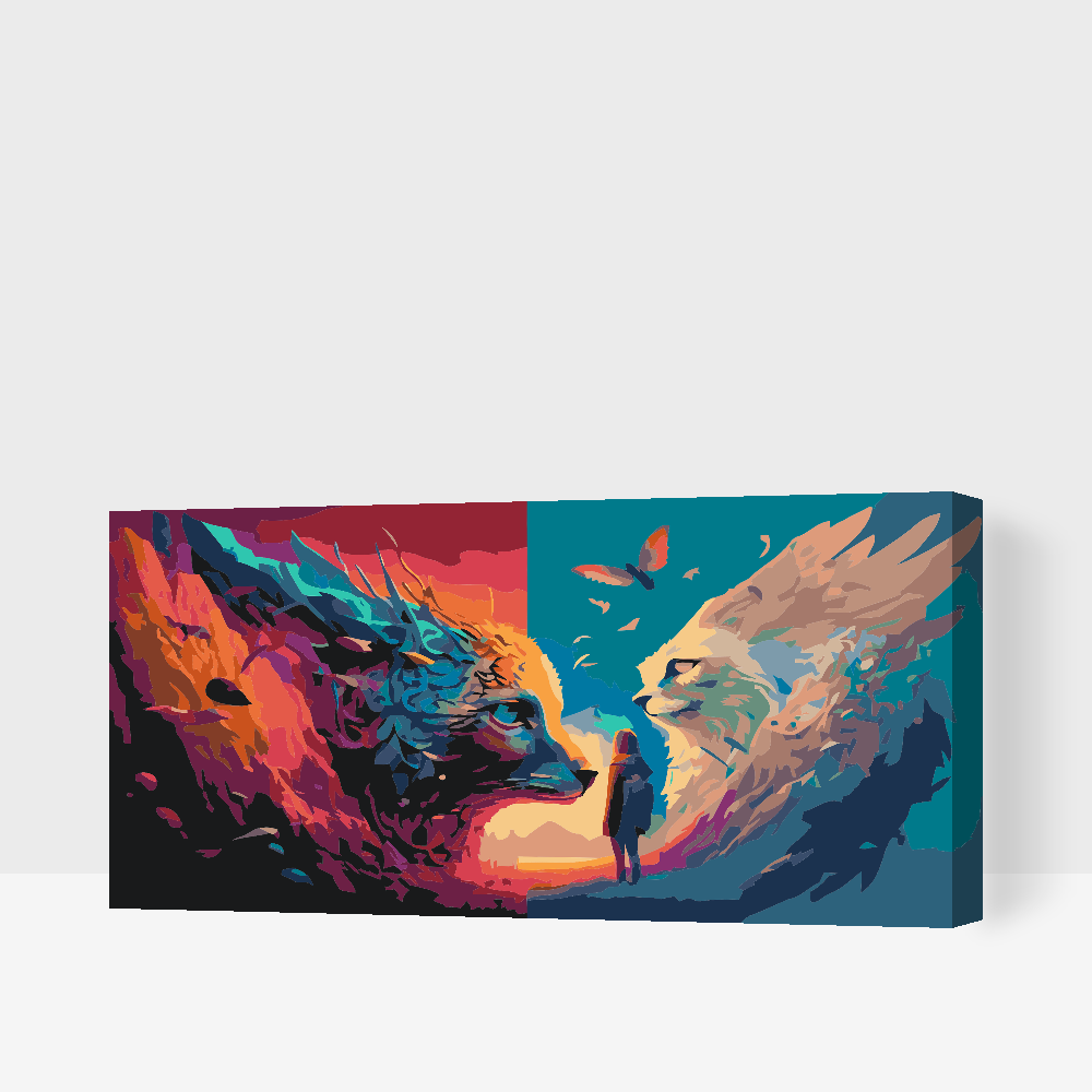 Paint by number - Mystiske katte