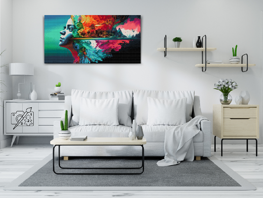 Diamond Paint - Hovedet fuld af minder