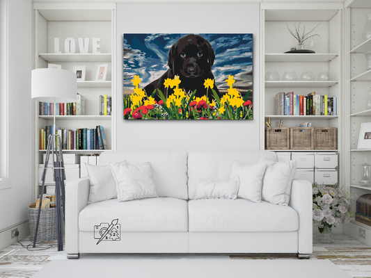Paint by number - Labrador Puppy