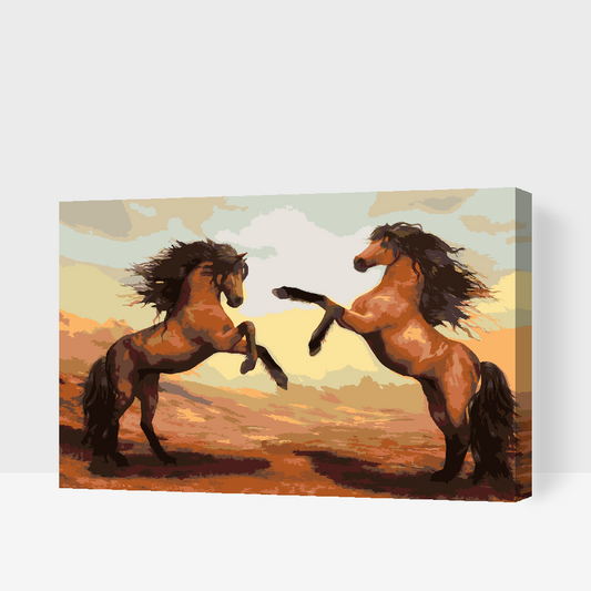 Paint by number - Heste