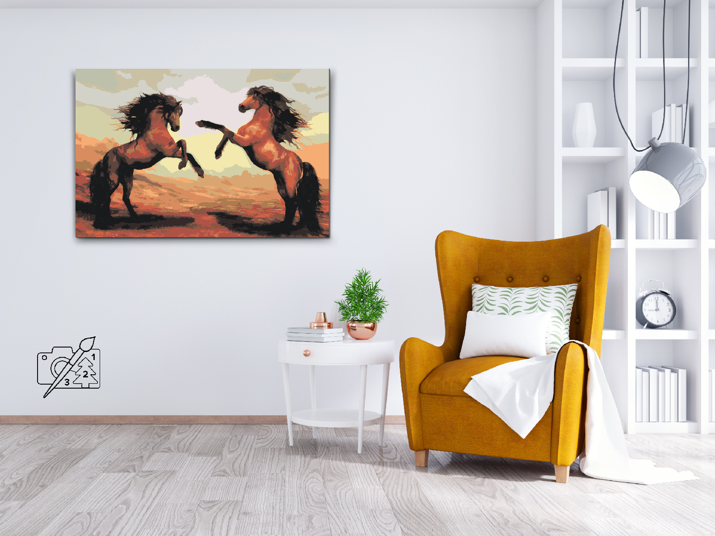 Paint by number - Heste