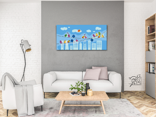 Paint by number - Fugle på Linjen