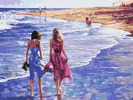 Paint by number - Procházka po pobřeží