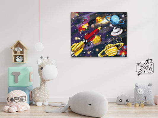 Paint by number - Vesmírná galaxie