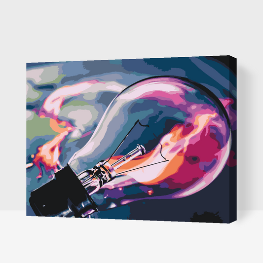 Paint by number - Neonpære