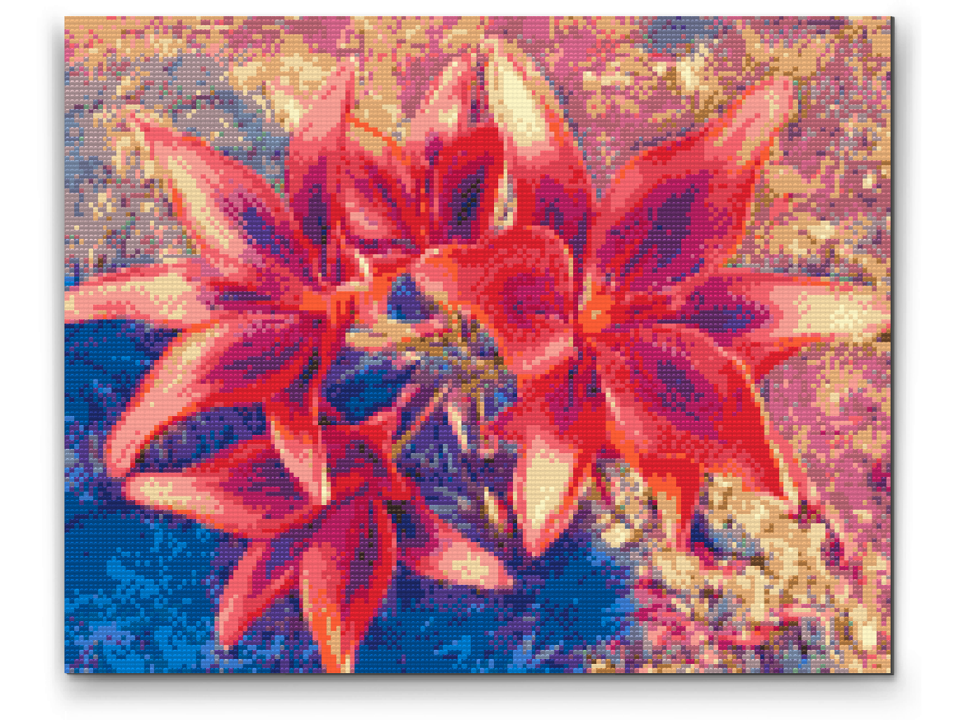 Diamond Paint - Røde Liljer