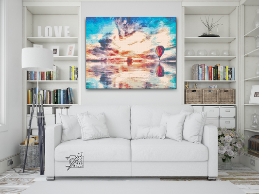 Diamond Paint - Ballonflyvning