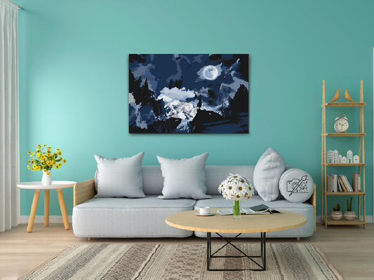 Paint by number - Krigeren på Bjerget