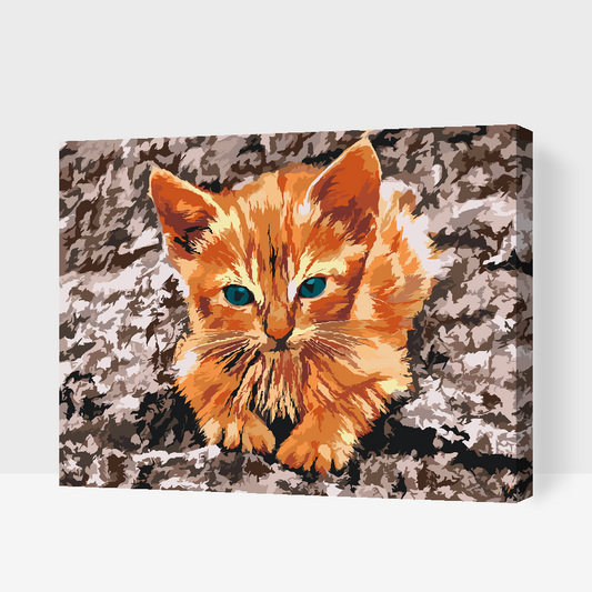 Paint by number - Killingen hviler på klippen