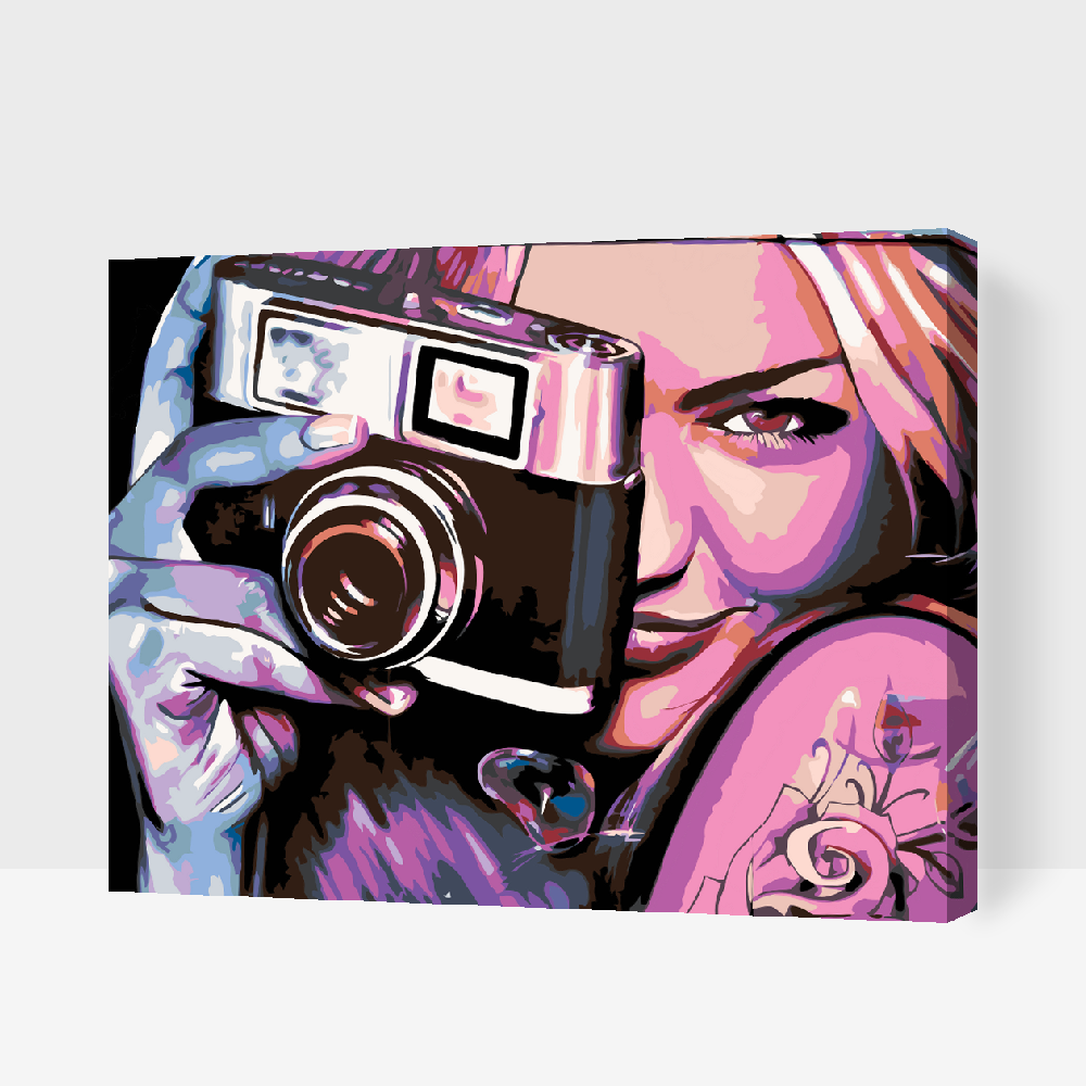 Paint by number - Pige med et kamera