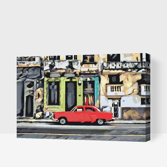Paint by number - At rejse rundt i Cuba i bil