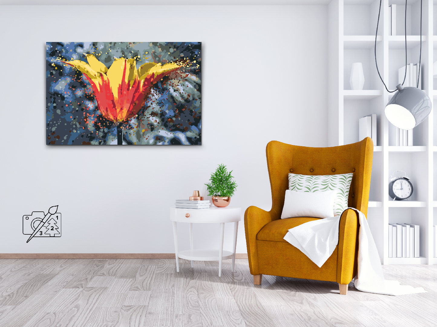 Paint by number - Blomstrende Tulipan