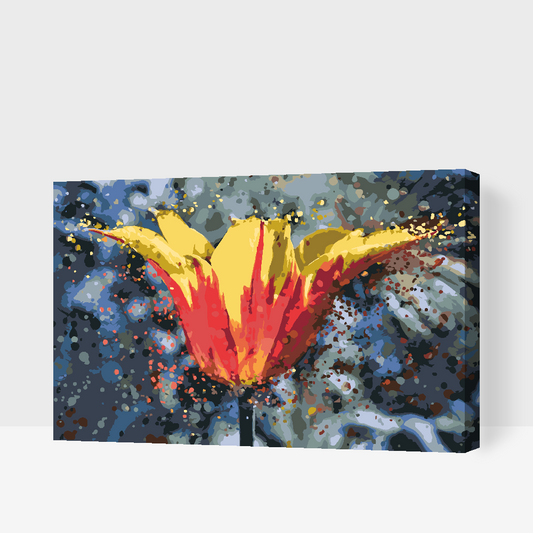 Paint by number - Blomstrende Tulipan