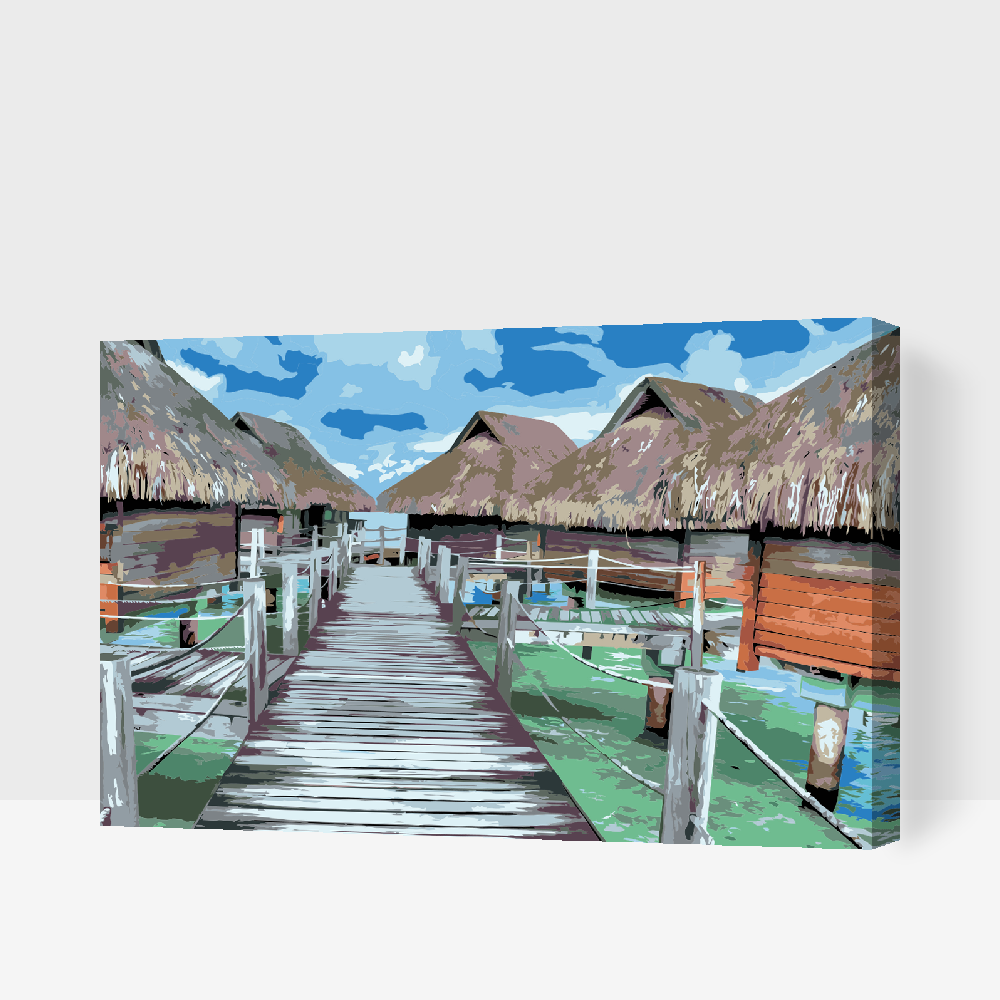 Paint by number - Bora Bora