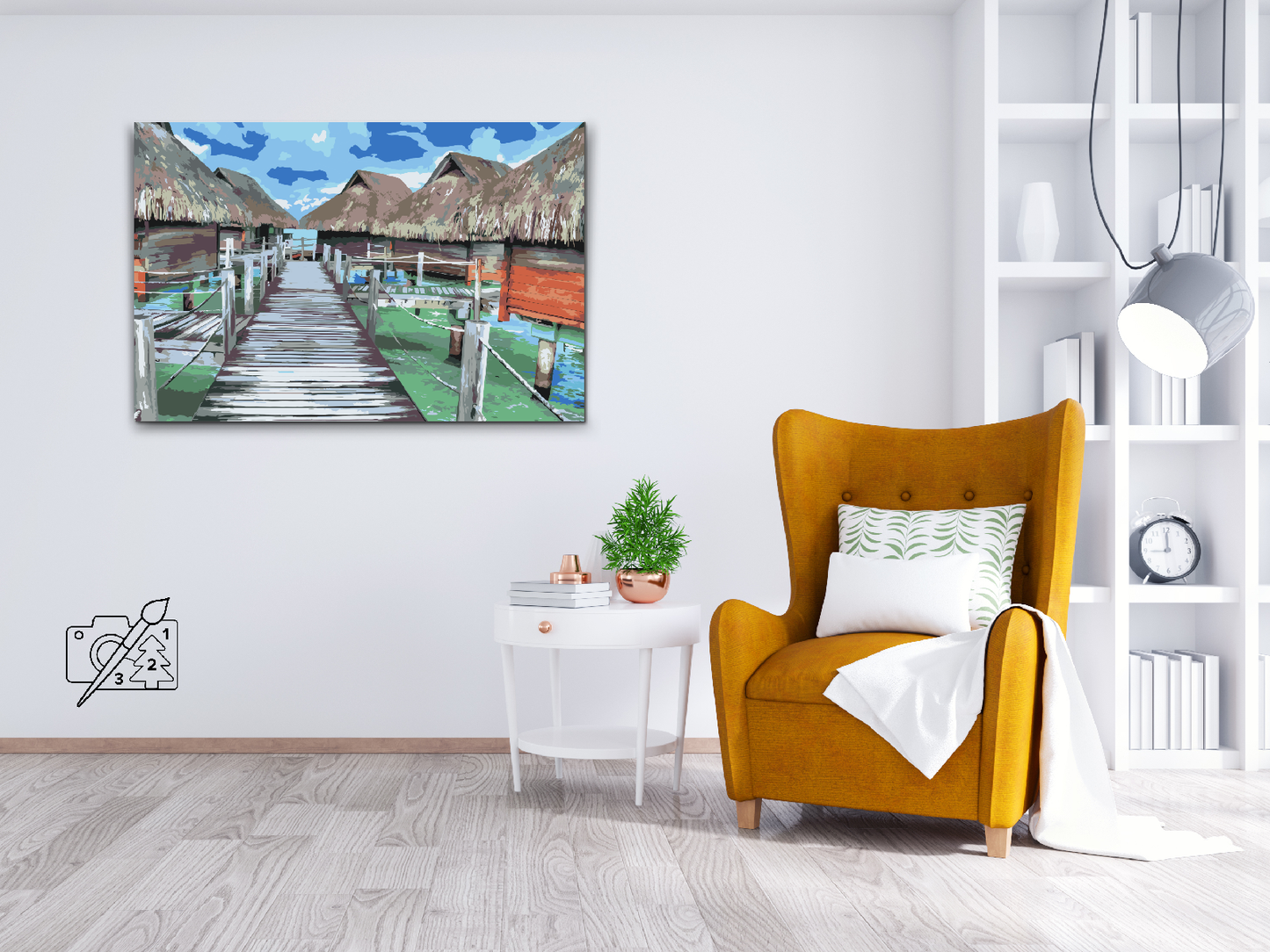 Paint by number - Bora Bora