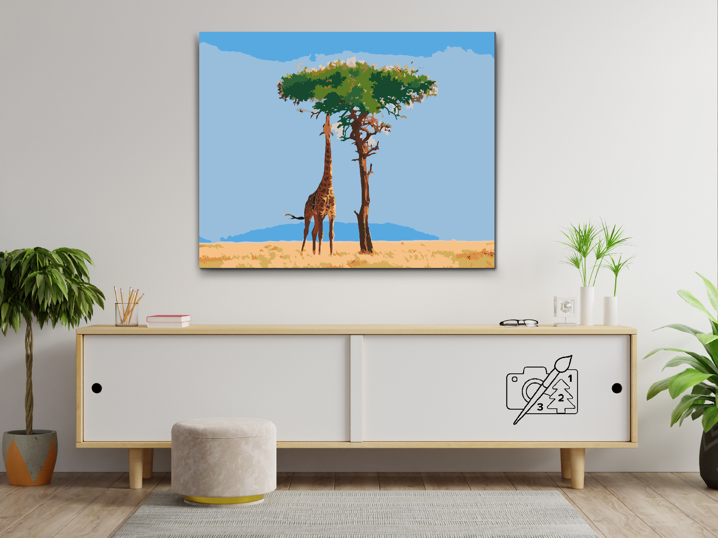 Paint by number - Giraffodring