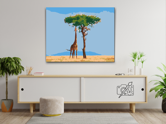 Paint by number - Giraffodring