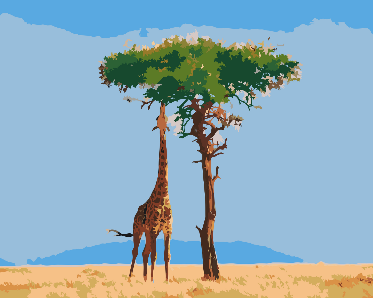 Paint by number - Giraffodring