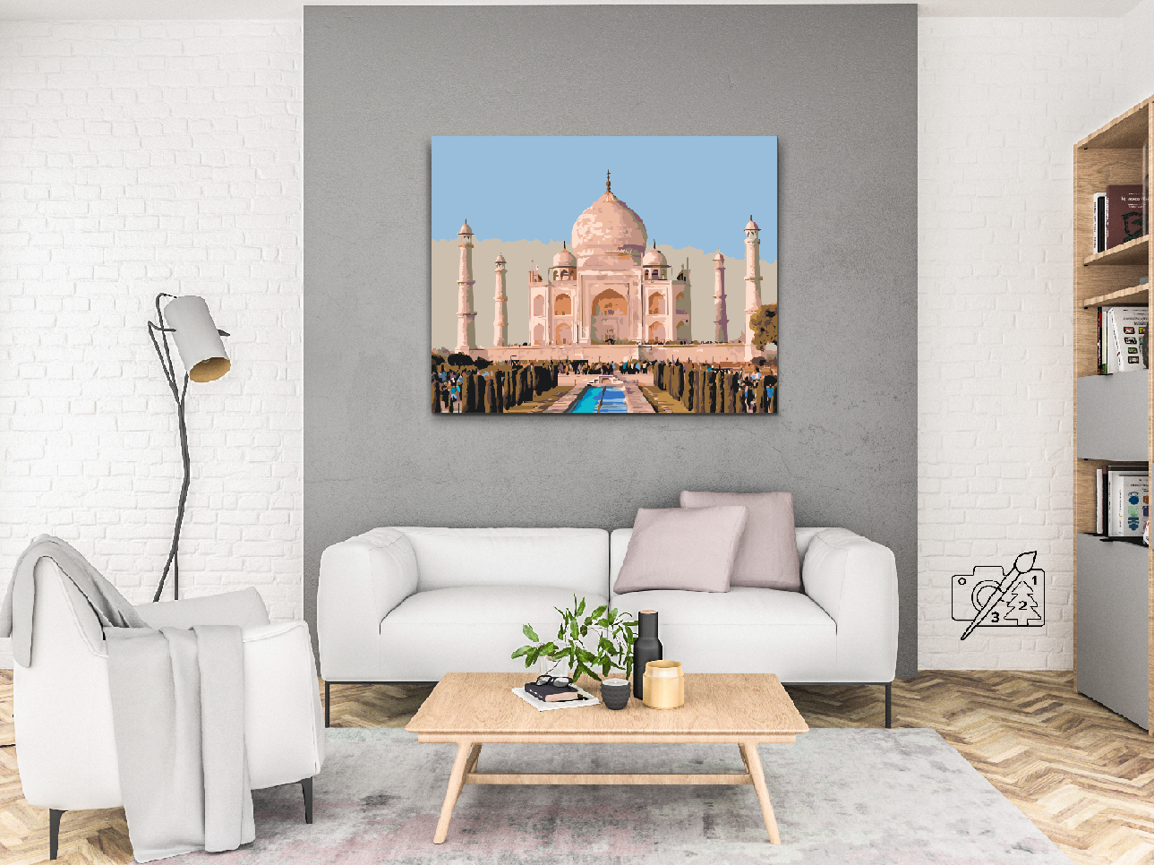 Paint by number - Taj Mahal