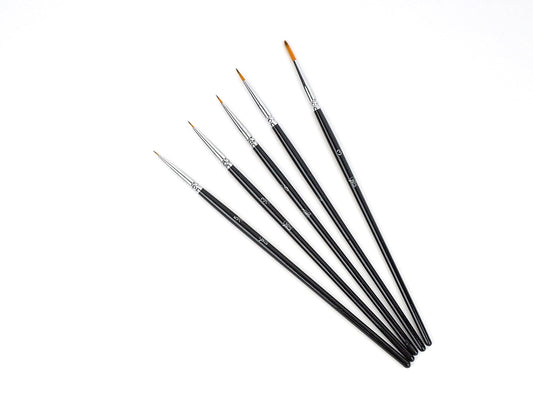 Hobby Tilbehør - Malerpensler sæt - Sort 5 PCS