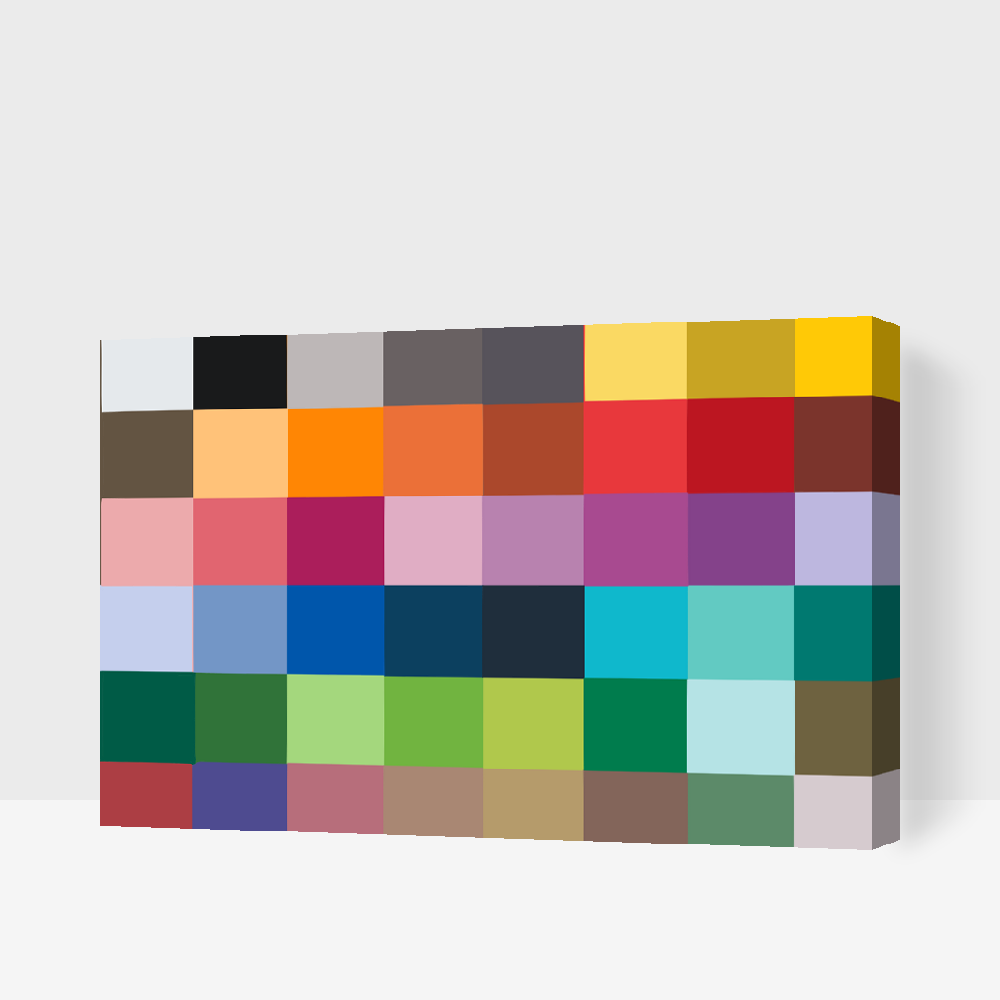 Paint by number - Almindeligt lærred på en ramme + 48 farver