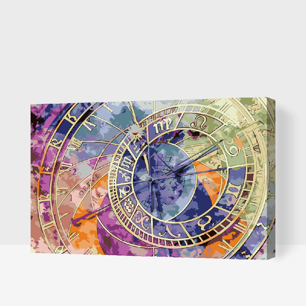 Paint by number - Astronomisk ur