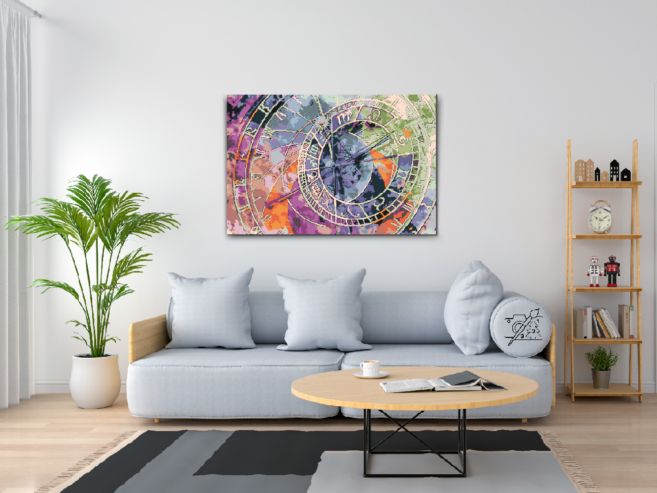 Paint by number - Astronomisk ur
