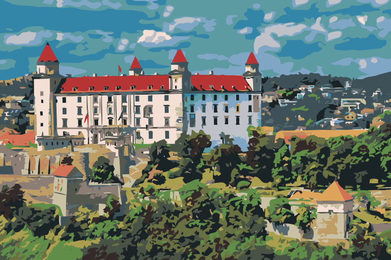 Paint by number - Bratislava (Slovakiet)