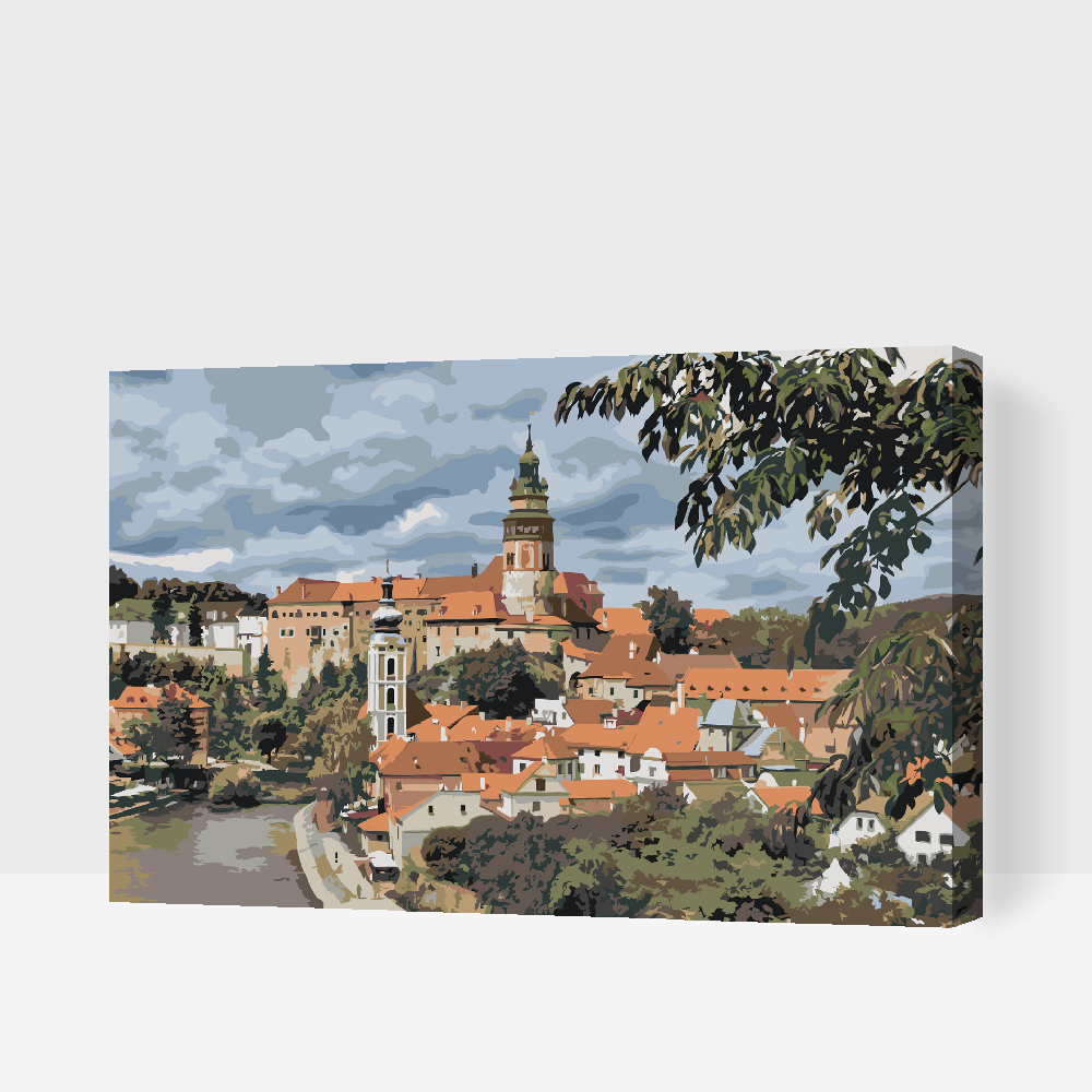 Paint by number - Cesky Krumlov (Tjekkiet)