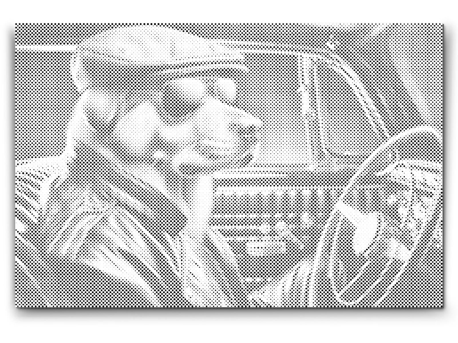 Dotting - En hund i en sort cabriolet