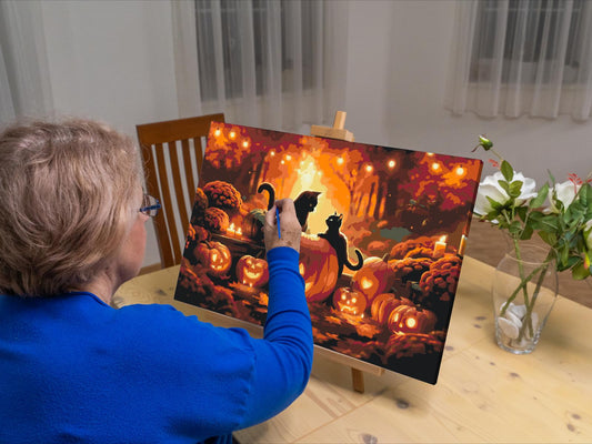 Paint by number - Halloween er her