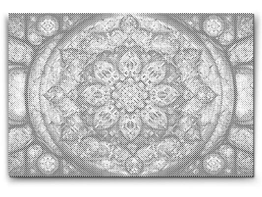 Dotting - Mandala med en blomst i midten