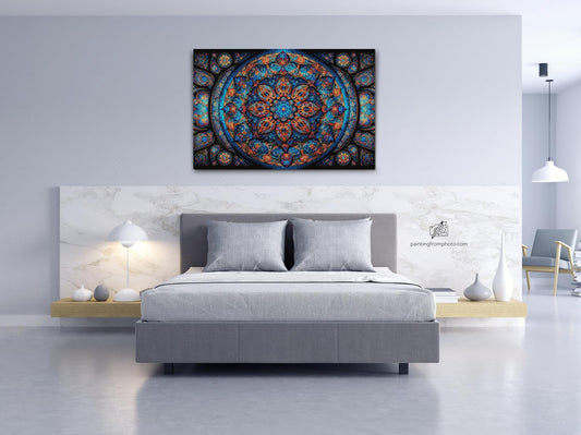 Diamond Paint - Mandala med en blomst i midten